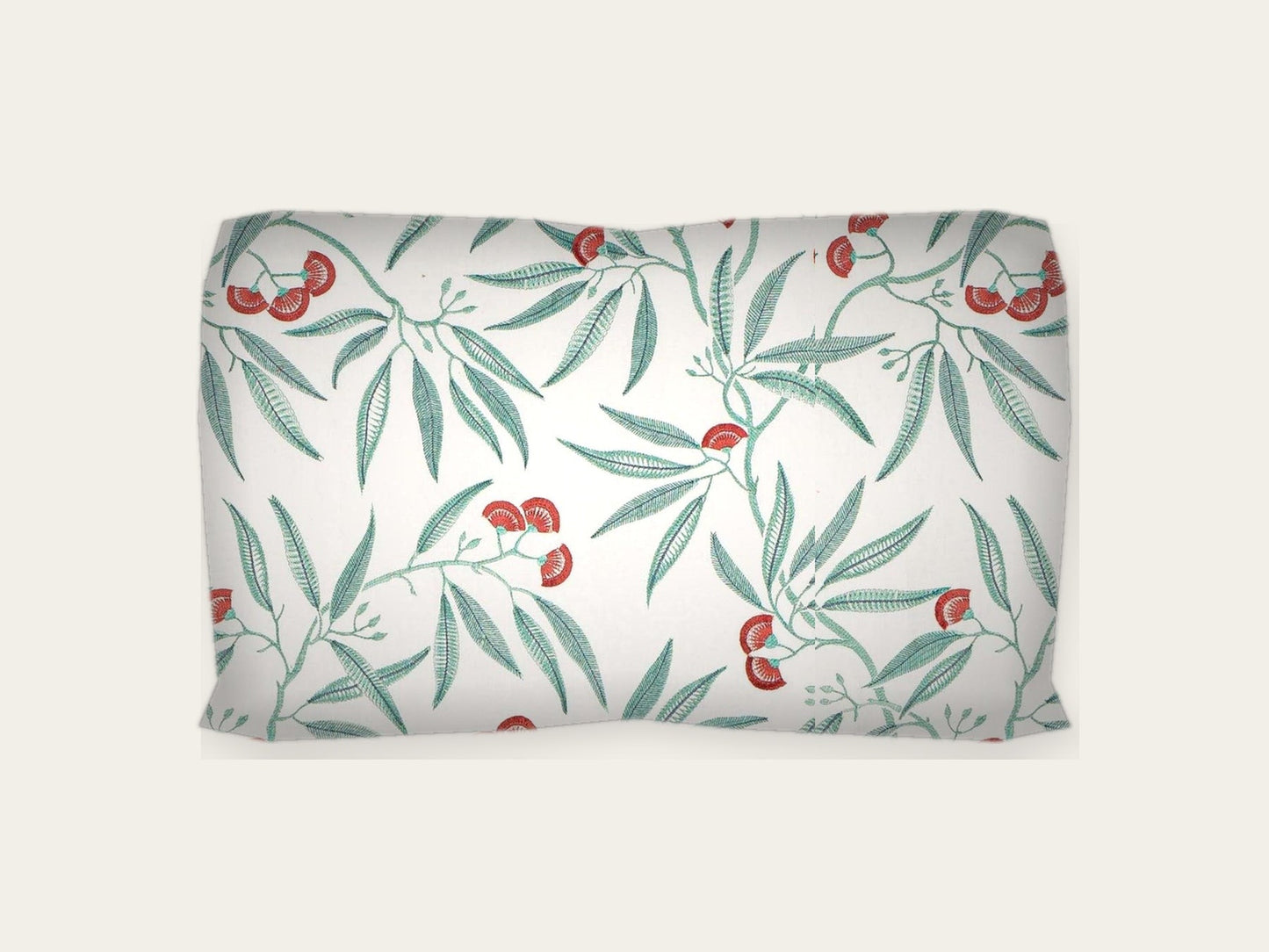 Cojines Belle Verde y rojo 50 x 30 cm