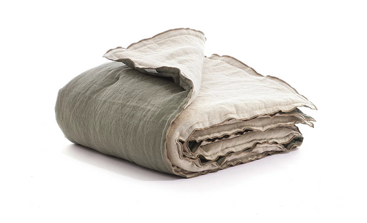 Plaids de Cama lino acolchado