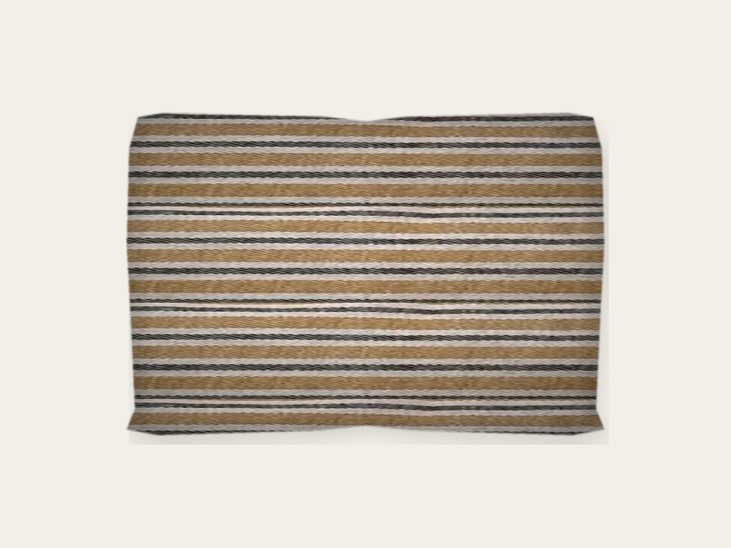 Cojines VIK Rayas mostaza sin overlock 60 x 40 cm