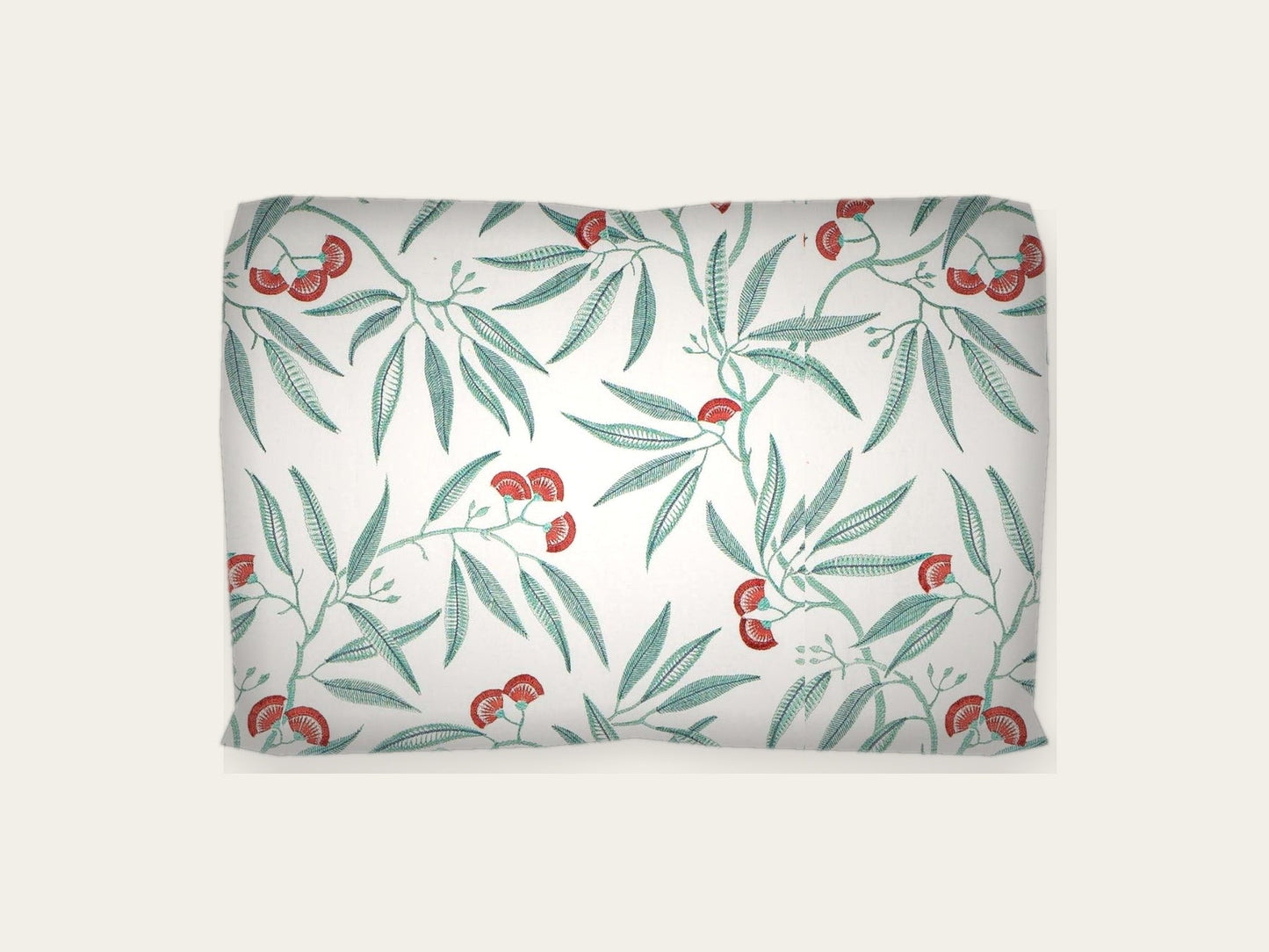 Cojines Belle Verde y rojo 60 x 40 cm