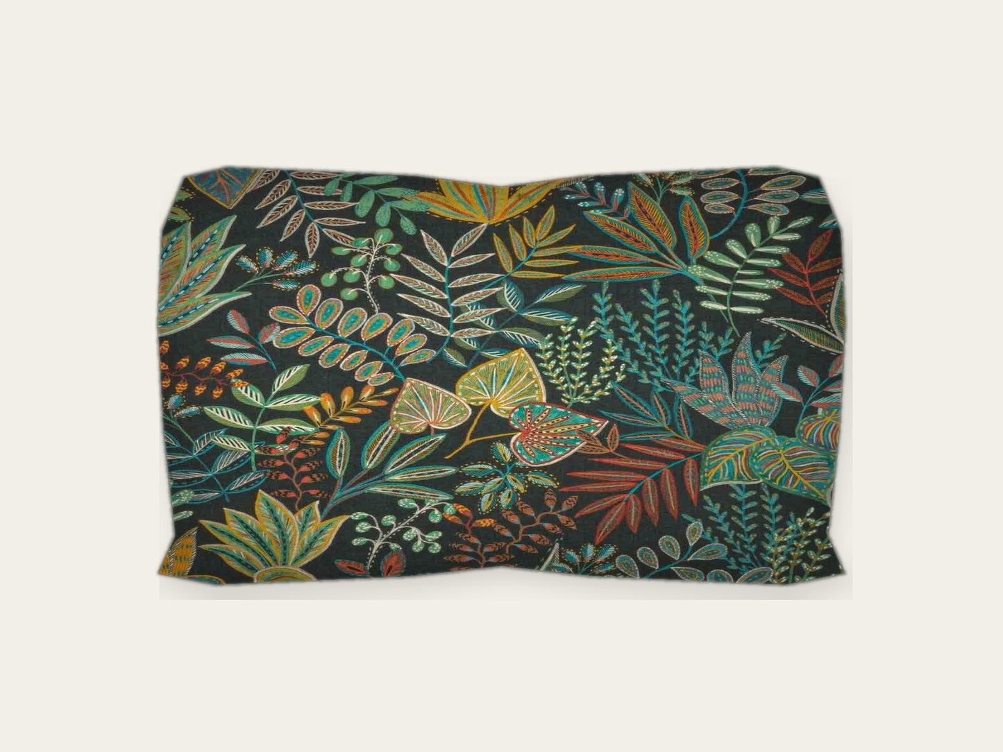 Cojines Botánico Negro 50 x 30 cm