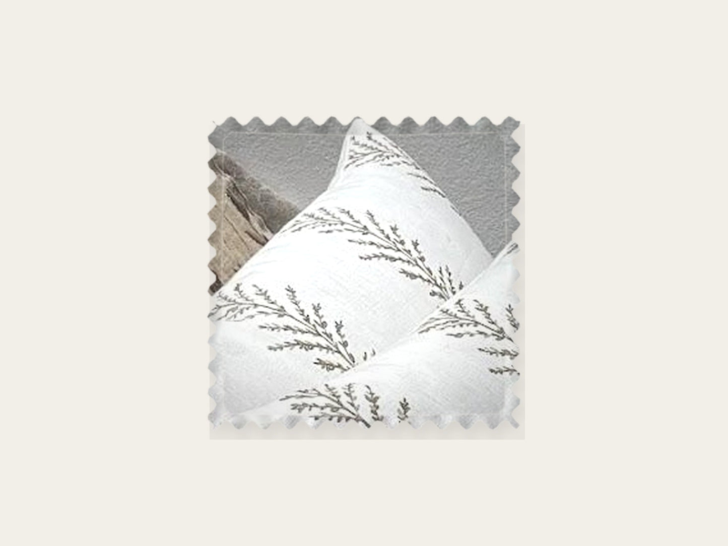 Cojines Countryside Bordado blanco 50 x 50 cm