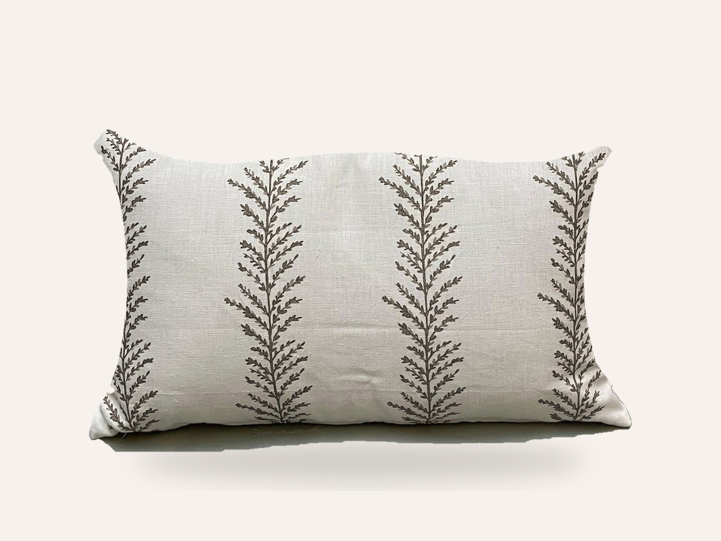 Cojines Hojas Beige 60 x 40 cm