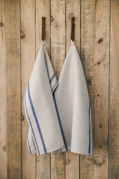 Blue striped kitchen cloth