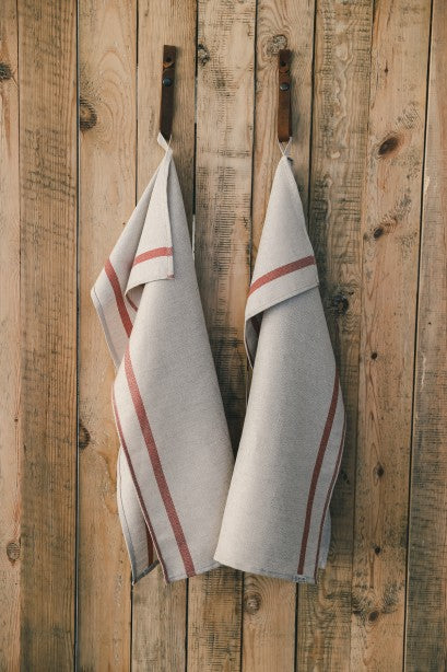 Red striped kitchen cloth