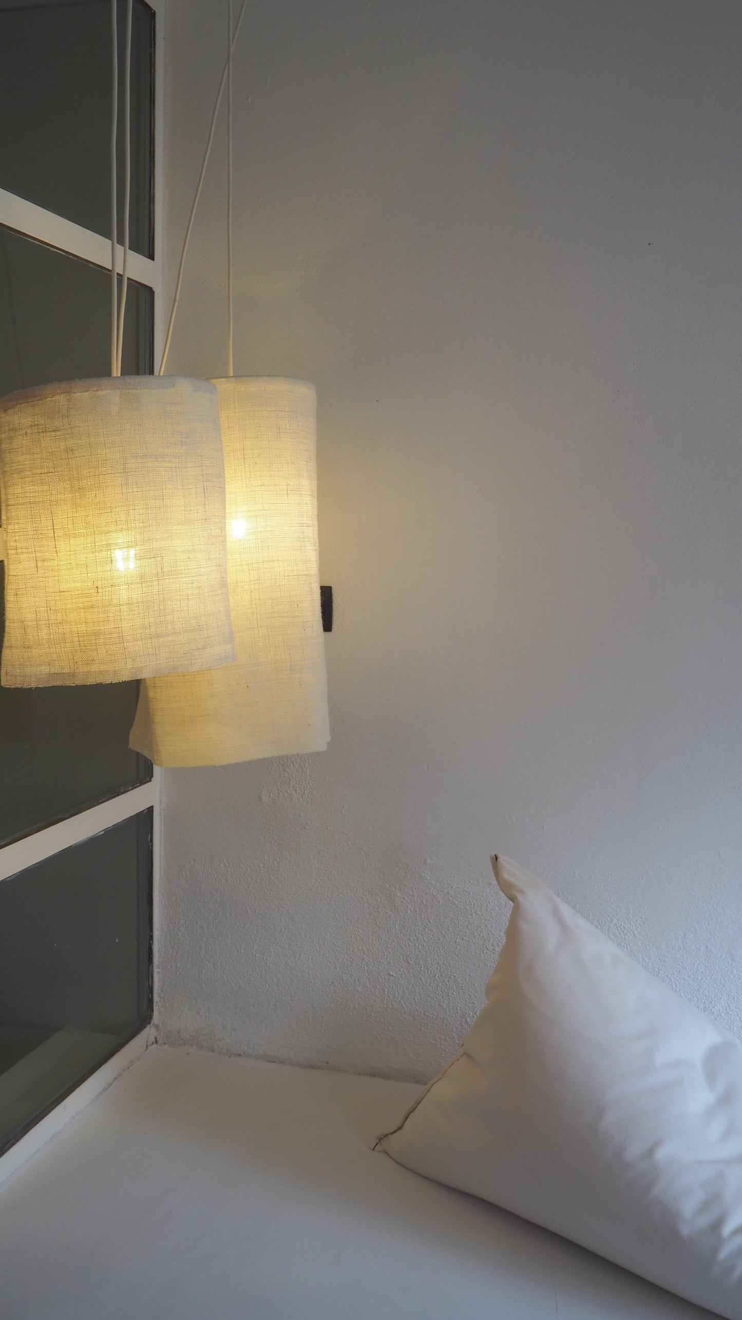 BURLAP LAMP